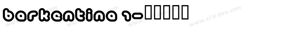 Barkentina 1字体转换
